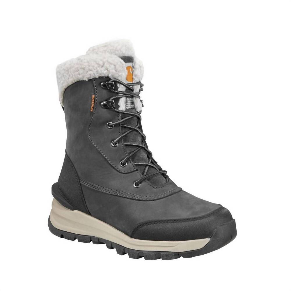 NEW CARHARTT women's pellston waterproof insulated boot in grey